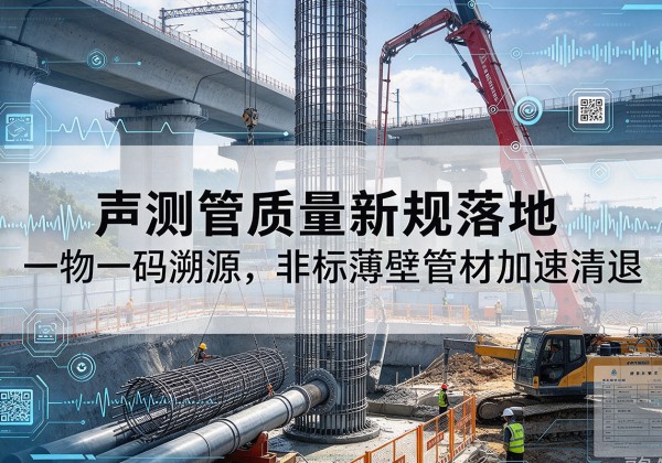 藤县声测管质量新规落地，一物一码溯源，非标薄壁管材加速清退